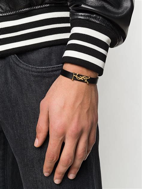 ysl bracelet for men|farfetch saint laurent bracelet.